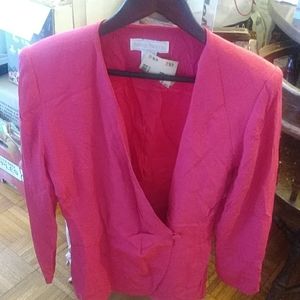 Barrie Pace fushia sz 4 silk blazer